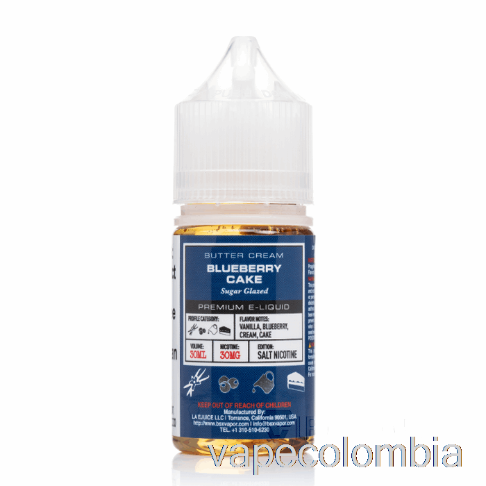Vape Desechable Pastel De Arándanos - Serie Sales Bsx - 30ml 30mg